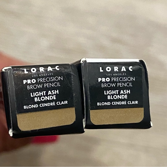 NEW Lorac PRO Precision Brow Pencil light ash blonde 2pk Bundle NWT - Picture 3 of 4